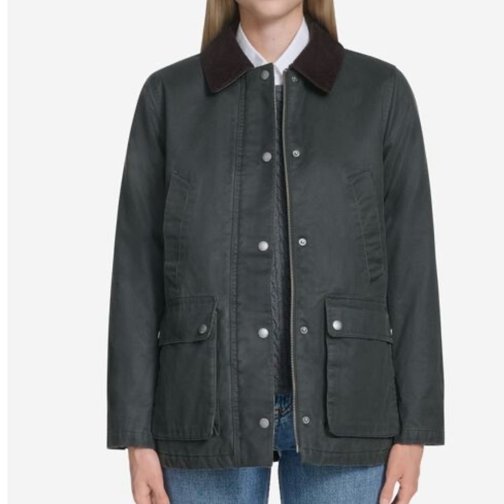 Gorgeous Cole Haan Womens Waxed Barn Jacket